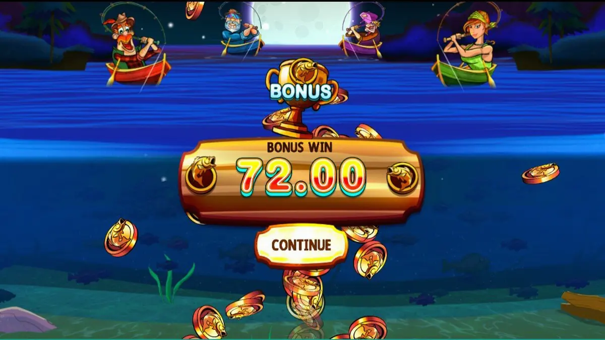 Tampilan visual slot All About the Bass 2: Froggy Style dengan tema memancing dan katak